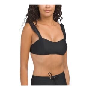 NWT SUMMERSALT Sweetheart Coast Bikini Top Black - Size 22